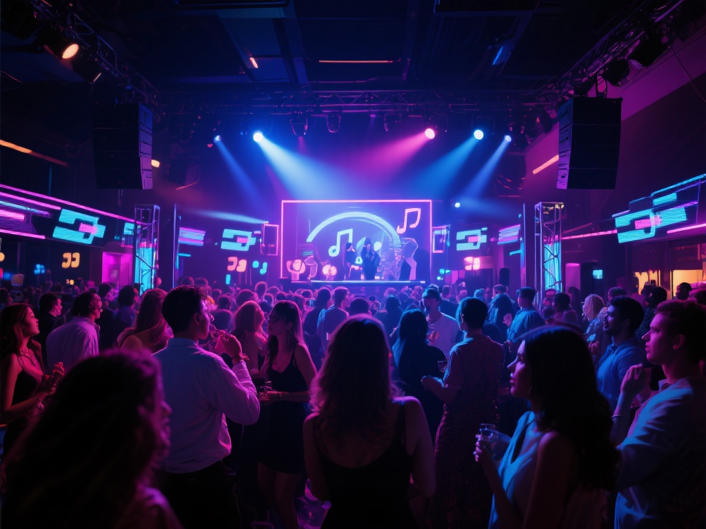 糖果派对彩球音乐狂欢之夜:欢乐无限开启 有些策划者会在派对的不同时段设置音乐主题变化,以满