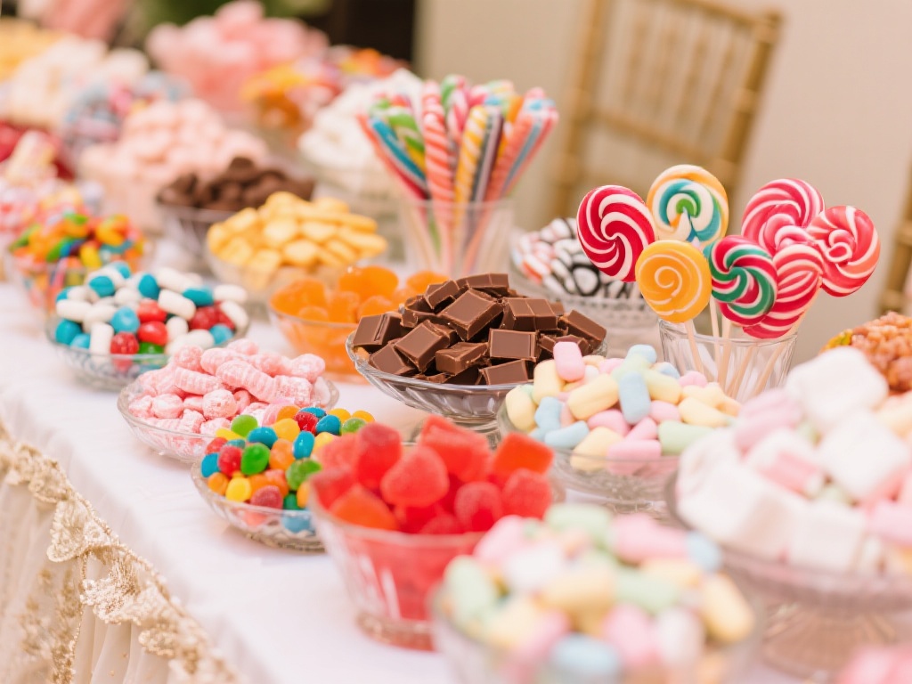 在不同的糖果品类之间平衡是很重要的，可以选择各种糖