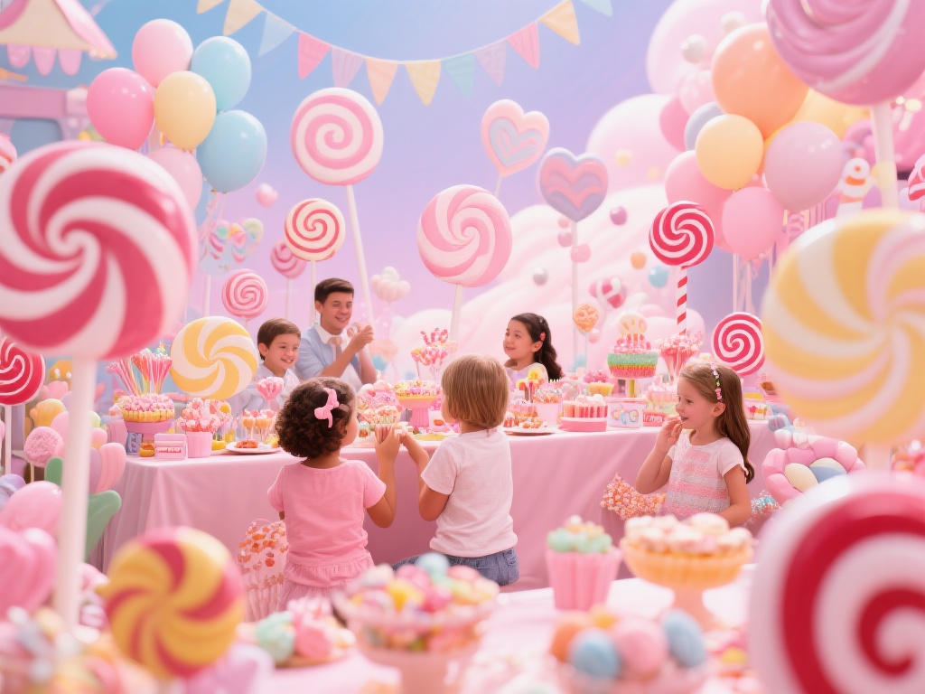 在繁忙的生活中，一场充满甜蜜与梦幻的糖果派对，既能