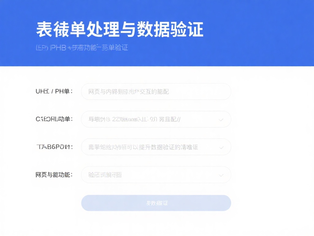 表单处理与数据验证：表单是网页与用户交互的桥梁。利