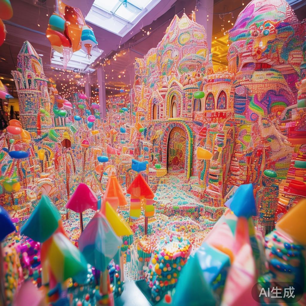 创意设计：多元手法打造视觉盛宴
在此次糖果派对中