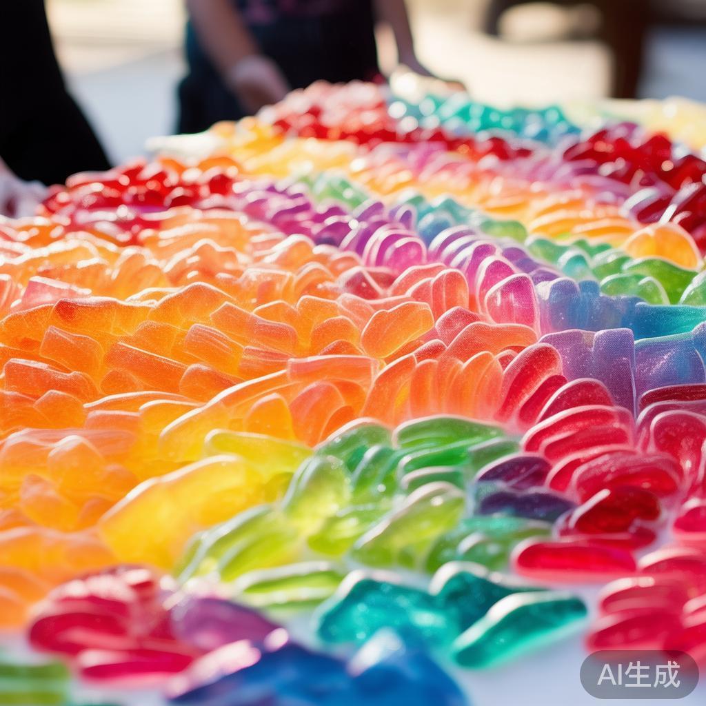 在任何庆祝活动中，色彩丰富的糖果都能立刻吸引宾客的