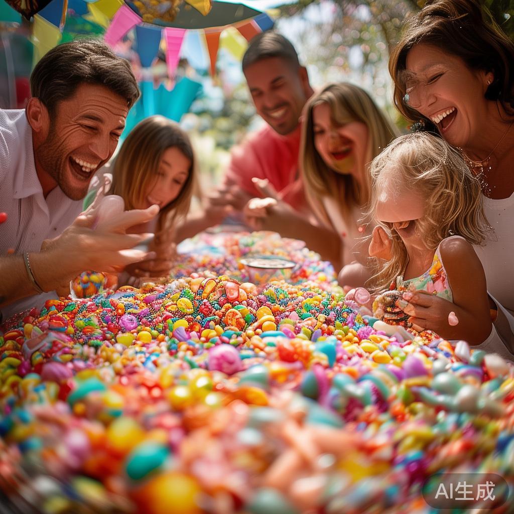 甜蜜欢乐的糖果派对精彩瞬间大分享,唤醒童年回忆 糖果派对不仅是孩子们的快乐源泉,更是家庭与朋友共同