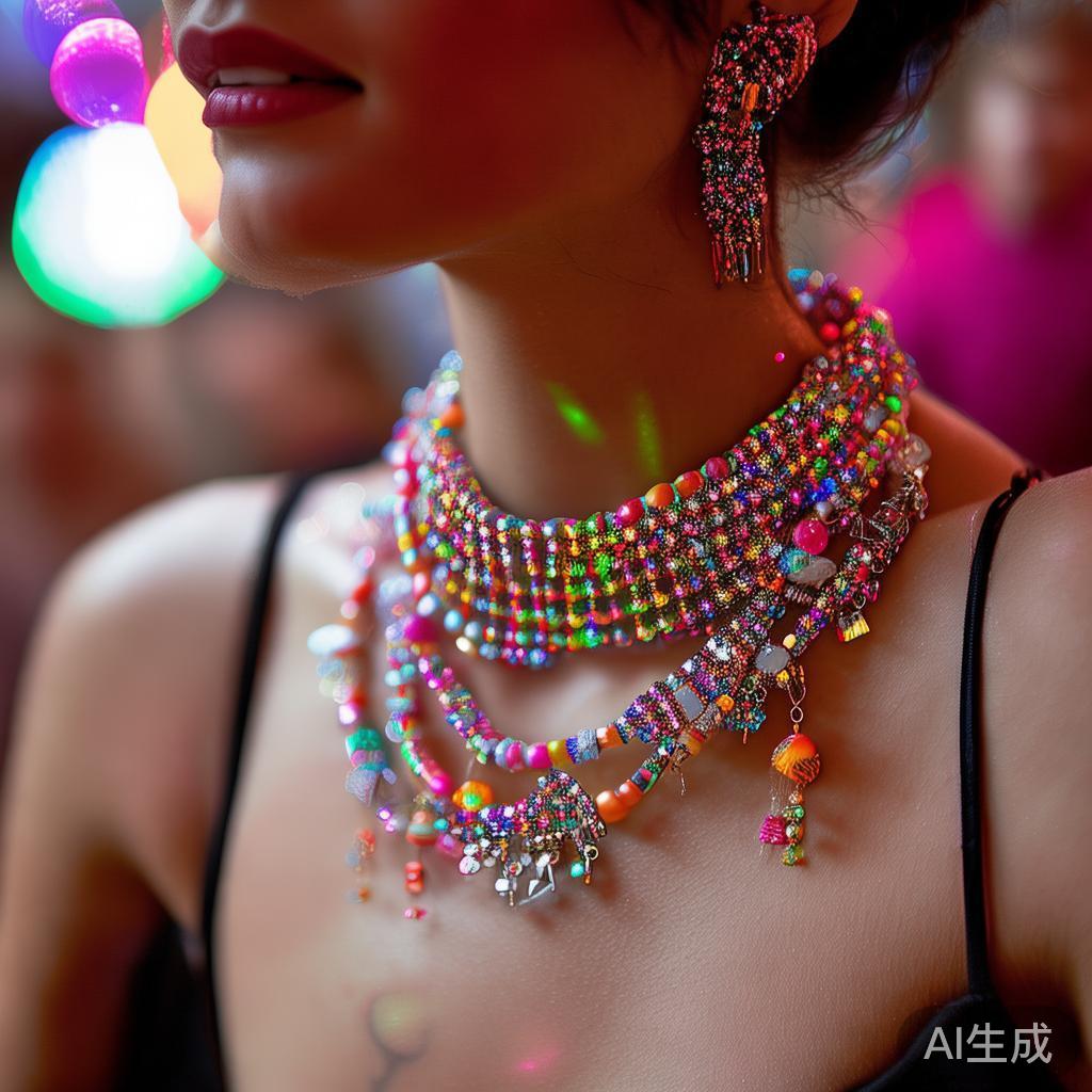 糖果派对专属彩色项链:甜蜜时尚的完美点缀与潮流搭配指南 在众多派对氛围中,如何让自己成为焦点,展示出独特的